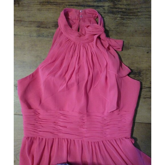 Mori Lee By Madeline Gardner Juniors 13/14 Formal Dress Halter Neck Sleeveless - Picture 6 of 9